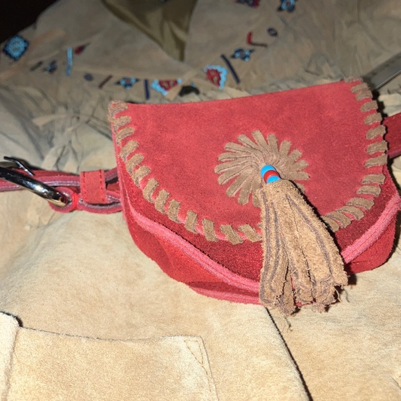 Via Accenti Indian styled coat & belt purse - Picture 6 of 8